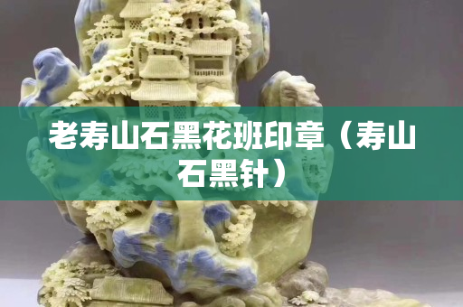 老壽山石黑花班印章（壽山石黑針）