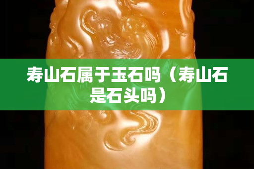 壽山石屬于玉石嗎（壽山石是石頭嗎）