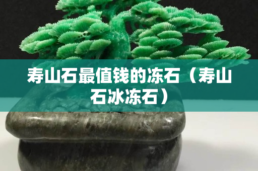 壽山石最值錢的凍石（壽山石冰凍石）