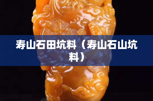 壽山石田坑料（壽山石山坑料）