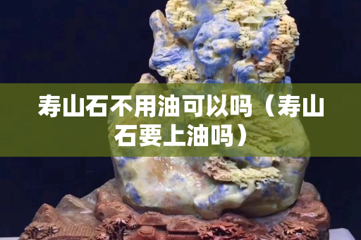 壽山石不用油可以嗎（壽山石要上油嗎）