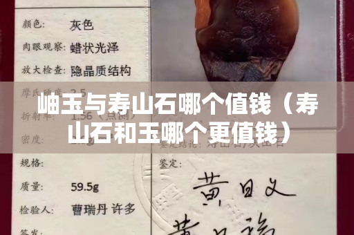 岫玉與壽山石哪個(gè)值錢（壽山石和玉哪個(gè)更值錢）