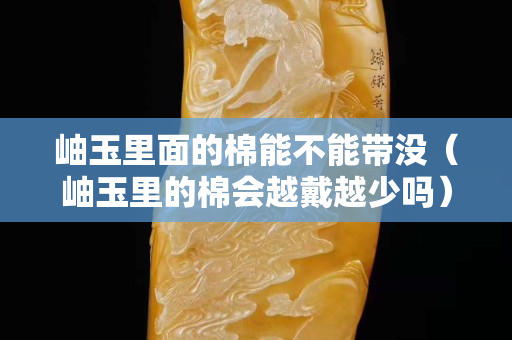 岫玉里面的棉能不能帶沒（岫玉里的棉會越戴越少嗎）