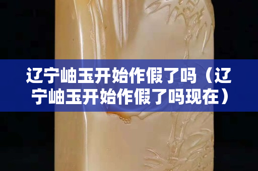 遼寧岫玉開始作假了嗎（遼寧岫玉開始作假了嗎現在）