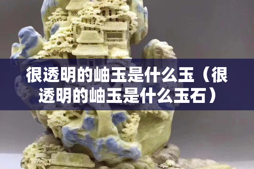 很透明的岫玉是什么玉（很透明的岫玉是什么玉石）