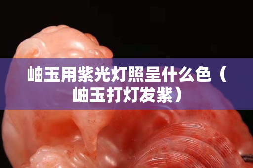 岫玉用紫光燈照呈什么色（岫玉打燈發紫）