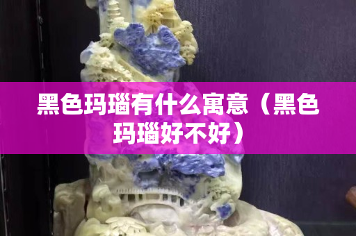 黑色瑪瑙有什么寓意（黑色瑪瑙好不好）
