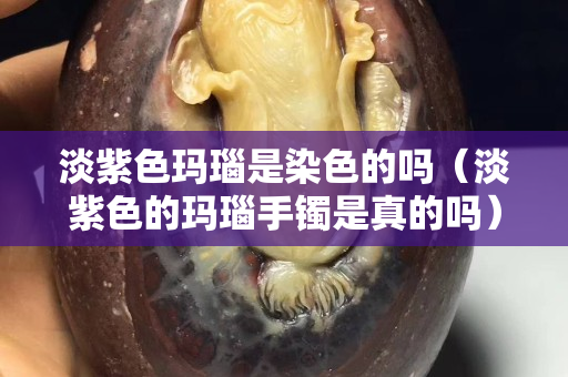 淡紫色瑪瑙是染色的嗎（淡紫色的瑪瑙手鐲是真的嗎）