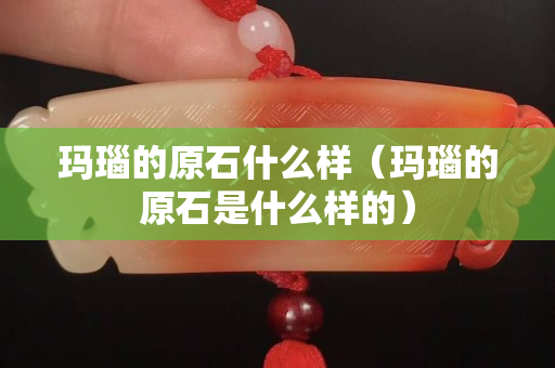 瑪瑙的原石什么樣（瑪瑙的原石是什么樣的）