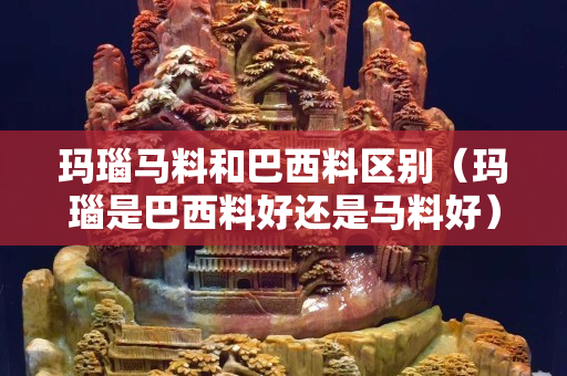 瑪瑙馬料和巴西料區別（瑪瑙是巴西料好還是馬料好）