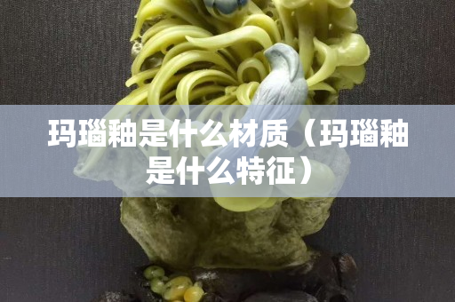 瑪瑙釉是什么材質(zhì)（瑪瑙釉是什么特征）