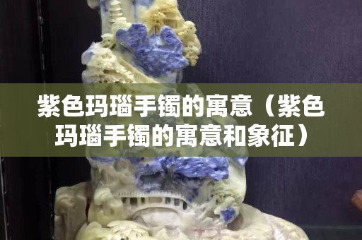紫色瑪瑙手鐲的寓意（紫色瑪瑙手鐲的寓意和象征）