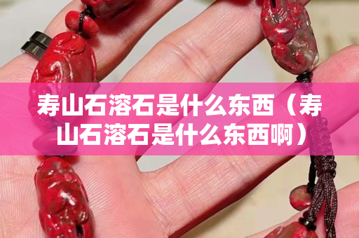 壽山石溶石是什么東西（壽山石溶石是什么東西啊）