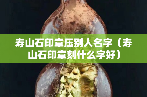 壽山石印章壓別人名字（壽山石印章刻什么字好）