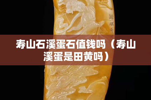 壽山石溪蛋石值錢嗎（壽山溪蛋是田黃嗎）