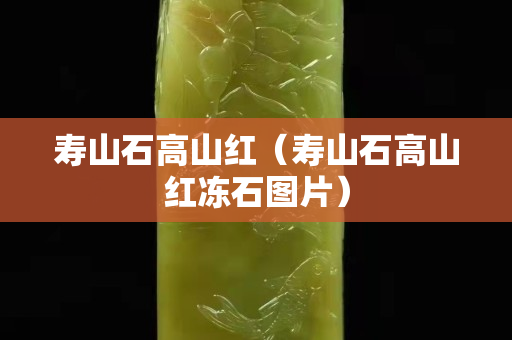 壽山石高山紅（壽山石高山紅凍石圖片）