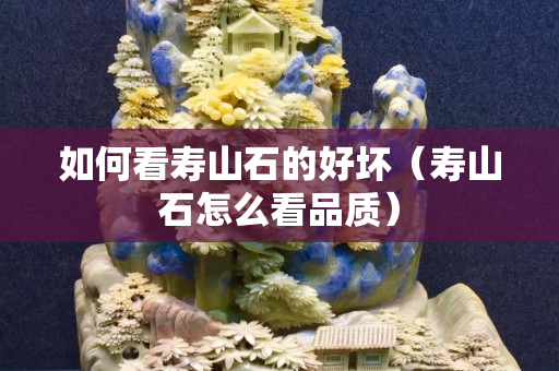 如何看壽山石的好壞（壽山石怎么看品質）
