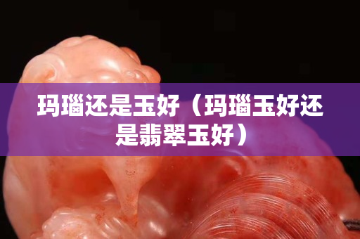 瑪瑙還是玉好（瑪瑙玉好還是翡翠玉好）