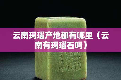 云南瑪瑙產地都有哪里（云南有瑪瑙石嗎）
