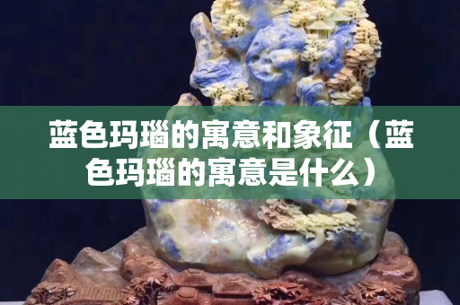 藍(lán)色瑪瑙的寓意和象征（藍(lán)色瑪瑙的寓意是什么）