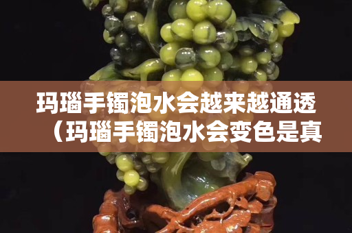 瑪瑙手鐲泡水會越來越通透（瑪瑙手鐲泡水會變色是真的嗎）