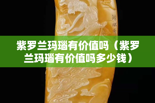 紫羅蘭瑪瑙有價值嗎（紫羅蘭瑪瑙有價值嗎多少錢）