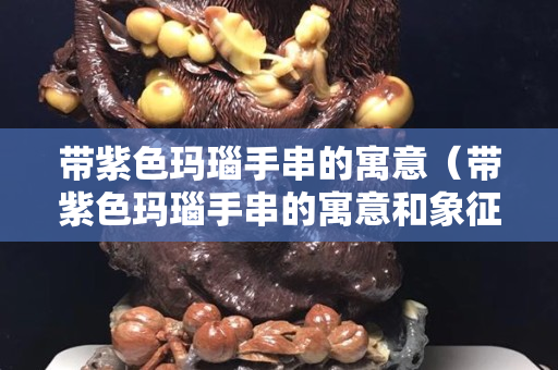 帶紫色瑪瑙手串的寓意（帶紫色瑪瑙手串的寓意和象征）