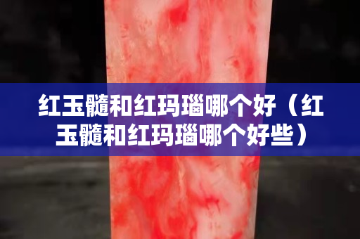 紅玉髓和紅瑪瑙哪個好（紅玉髓和紅瑪瑙哪個好些）