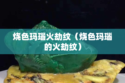 燒色瑪瑙火劫紋（燒色瑪瑙的火劫紋）