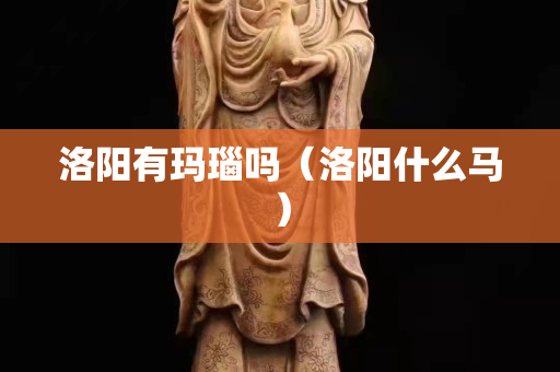 洛陽有瑪瑙嗎（洛陽什么馬）