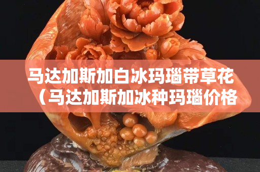 馬達加斯加白冰瑪瑙帶草花（馬達加斯加冰種瑪瑙價格）