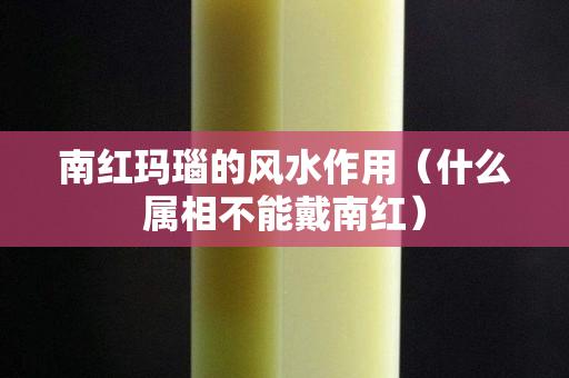 南紅瑪瑙的風(fēng)水作用（什么屬相不能戴南紅）