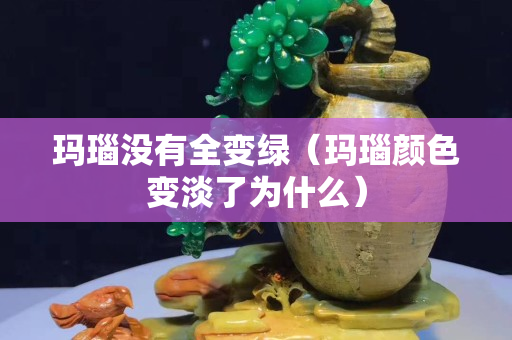 瑪瑙沒有全變綠（瑪瑙顏色變淡了為什么）