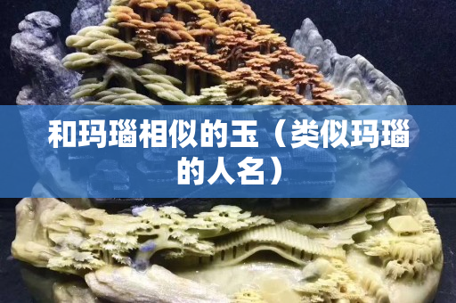 和瑪瑙相似的玉（類似瑪瑙的人名）