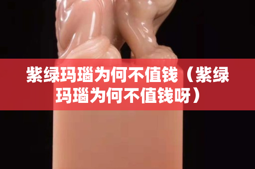 紫綠瑪瑙為何不值錢（紫綠瑪瑙為何不值錢呀）