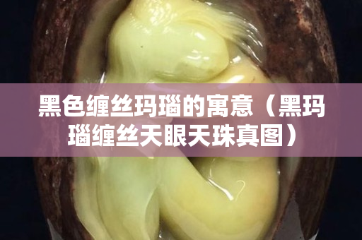 黑色纏絲瑪瑙的寓意（黑瑪瑙纏絲天眼天珠真圖）