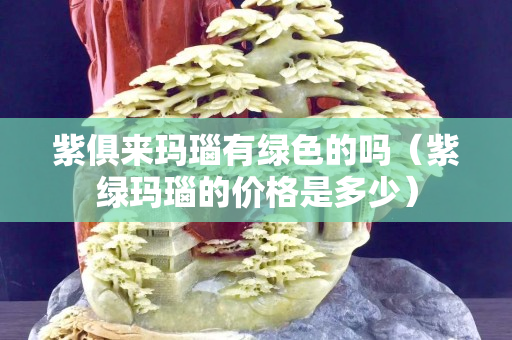 紫俱來瑪瑙有綠色的嗎（紫綠瑪瑙的價格是多少）