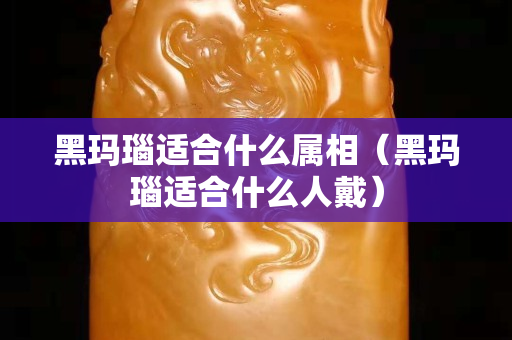 黑瑪瑙適合什么屬相（黑瑪瑙適合什么人戴）