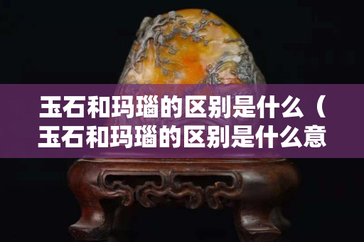 玉石和瑪瑙的區別是什么（玉石和瑪瑙的區別是什么意思）