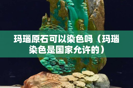 瑪瑙原石可以染色嗎（瑪瑙染色是國家允許的）