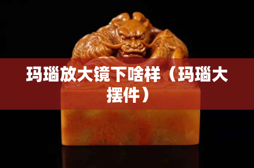 瑪瑙放大鏡下啥樣（瑪瑙大擺件）