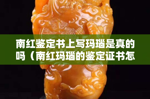 南紅鑒定書上寫瑪瑙是真的嗎（南紅瑪瑙的鑒定證書怎么看）