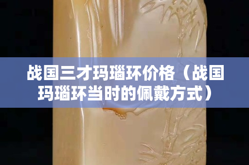 戰(zhàn)國三才瑪瑙環(huán)價(jià)格（戰(zhàn)國瑪瑙環(huán)當(dāng)時(shí)的佩戴方式）