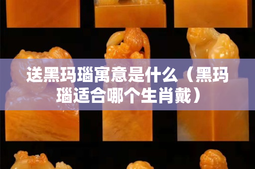 送黑瑪瑙寓意是什么（黑瑪瑙適合哪個生肖戴）