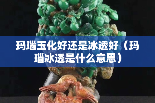 瑪瑙玉化好還是冰透好（瑪瑙冰透是什么意思）
