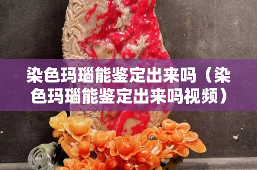 染色瑪瑙能鑒定出來嗎（染色瑪瑙能鑒定出來嗎視頻）