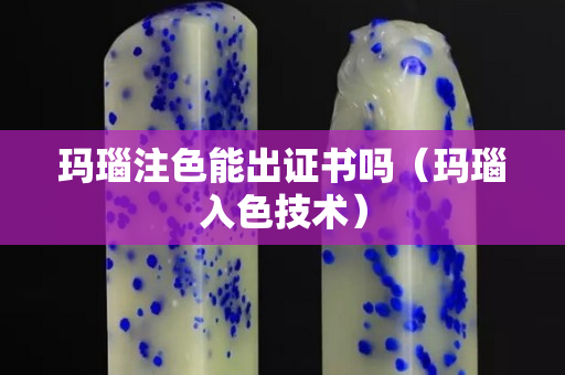 瑪瑙注色能出證書嗎（瑪瑙入色技術）