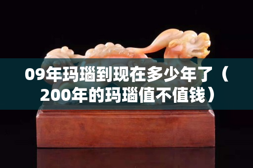 09年瑪瑙到現在多少年了（200年的瑪瑙值不值錢）