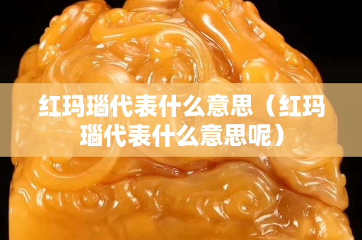 紅瑪瑙代表什么意思（紅瑪瑙代表什么意思呢）