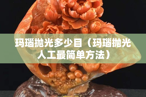 瑪瑙拋光多少目（瑪瑙拋光人工最簡單方法）